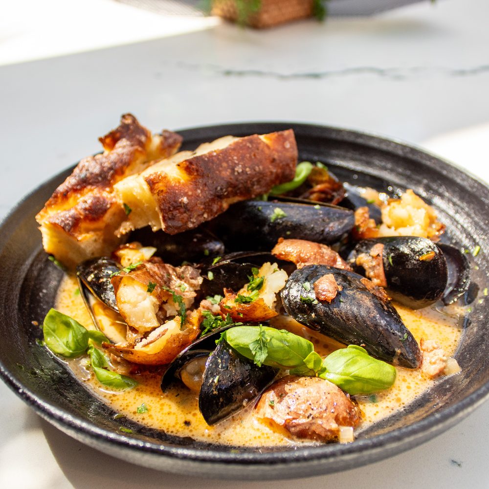 Drunken Mussels at Coco Maya San Diego Little Italy
